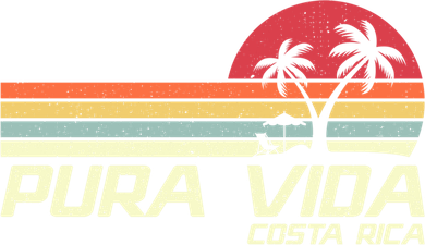 Vintage Retro Family Vacation Costa Rica Pura Vida Beach Gift Toddler Hoodie