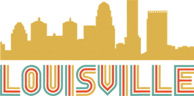 Vintage Retro Louisville Kentucky Skyline Tumbler