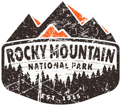 Vintage Rocky Mountain National Park Colorado Souvenir Women's Hoodie