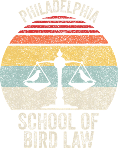 Vintage Retro Philadelphia School Of Bird Law Kids Sweatshirt