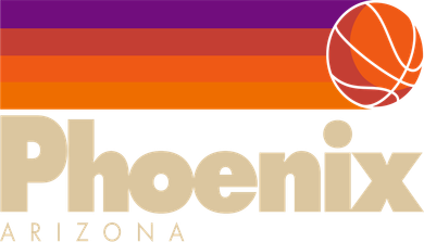 Vintage Retro Phoenix Arizona Basketball Logo Toddler Hoodie