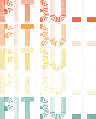 Vintage Retro Pitbull Toddler T-Shirt