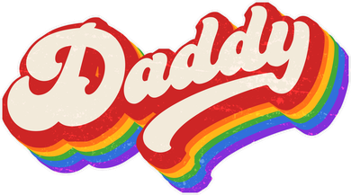 Vintage Retro Rainbow Daddy Toddler Hoodie