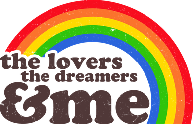 Vintage Retro The Lover The Dreamer And Me Rainbow Kids Hoodie