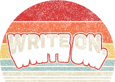 Vintage Retro Write On. Funny Writing Gifts For Writer Toddler Long Sleeve