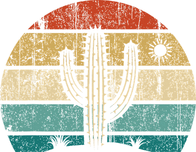 Vintage Saguaro Cactus Cactus Sunset Opuntia Tote Bag