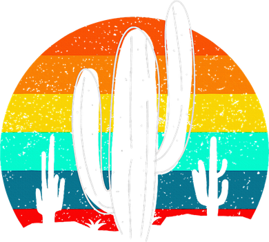 Vintage Saguaro Cactus Retro Arizona Desert Cactaceae Mousepad