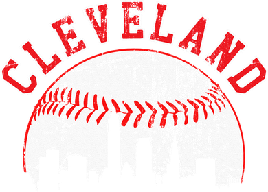Vintage Skyline Cleveland Baseball Women's Sweatshirt