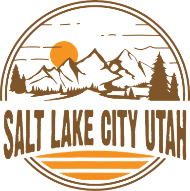 Vintage Salt Lake City Utah Mountain Hiking Souvenir Print Women's Long Sleeve Shirt