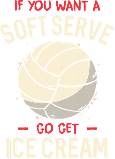 Volleyball Soft Serve Pun Design Women's Long Sleeve Shirt