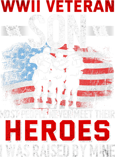 Veteran Son some people never meet their heroes veteran Kids Sweatshirt