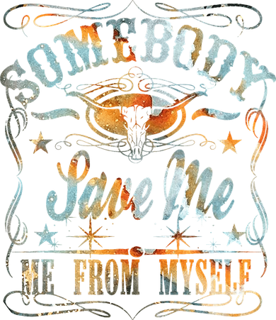 Vintage Somebody Save Me From Myself Floral Skull Retro Doggie Tank