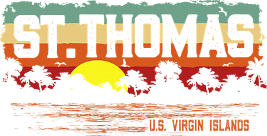 Vintage Sunset St. Thomas Usvi Backpack