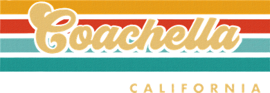 Vintage Sunset Stripes C.O.A.C.H.E.L.L.A California Coaster