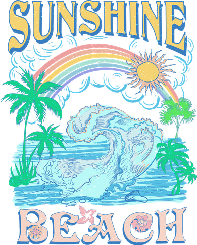 Vintage Summer Time Sunshine Beach Women's Sweatshirt
