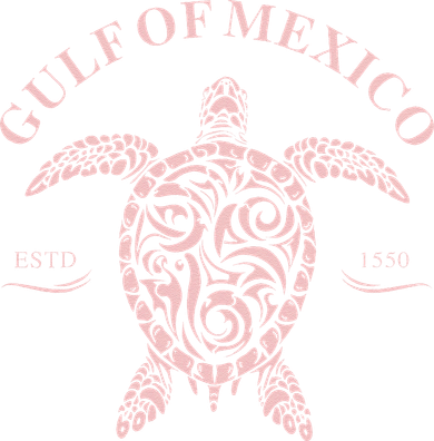 Vintage Sea Turtle Gulf of Mexico Est 1550 Anti Trump Golf Towel