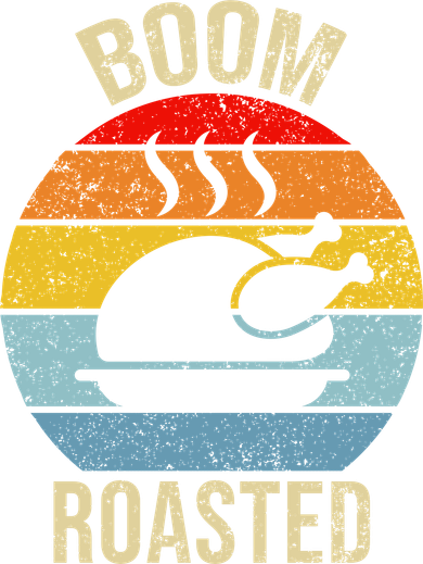 Turkey Boom Roasted Vintage Funny Holiday Women's Hoodie