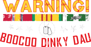 Vietnam Veteran Boocoo Dinky Dau Kids Long Sleeve Shirt