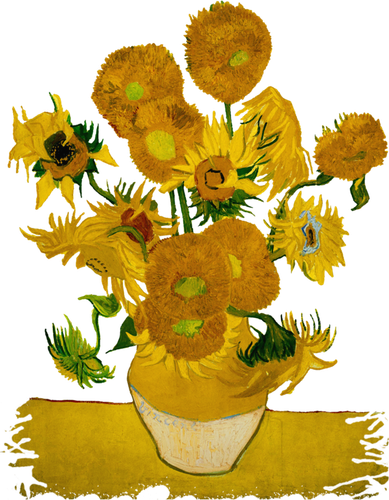Vincent Van Gogh Sunflowers Cute Gift Kids Long Sleeve Shirt