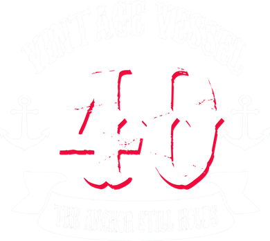 Vintage Vessel 40th Birthday The Anchor Still Holds Button