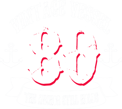 Vintage Vessel 80th Birthday The Anchor Still Holds Women's Dry Zone Grid Polo