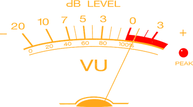Volume Vu Meter Audio Engineer Recording Studio Gear Head Musician Guitar Women's Hoodie