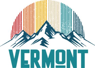 Vermont Vintage Mountains Nature Hiking Souvenir Gift Hooded Wearable Blanket
