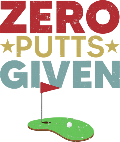 Vintage Zero Putts Given Golf Funny Golf Player Golfing Polo