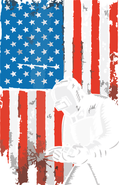 Welding American Flag Welder Fathers Day Design On Back Doddie Hoodie