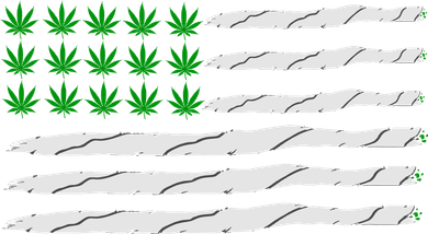 Weed American Flag Doggie Tank
