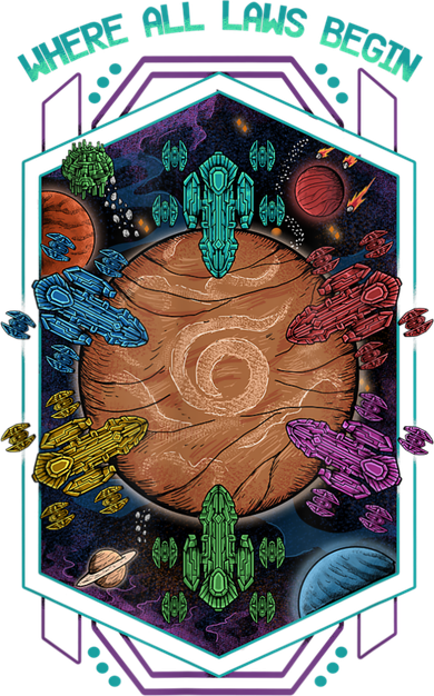 Where All Laws Begin Mecatol Rex Twilight Imperium TI4 Women's T-Shirt