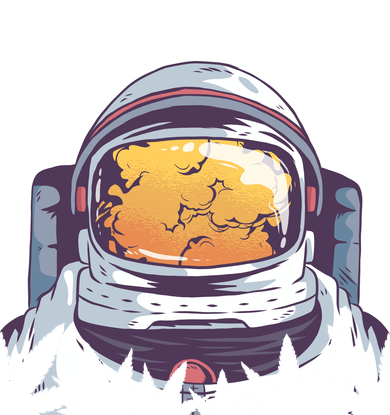 Weed Astronaut Kids Hoodie