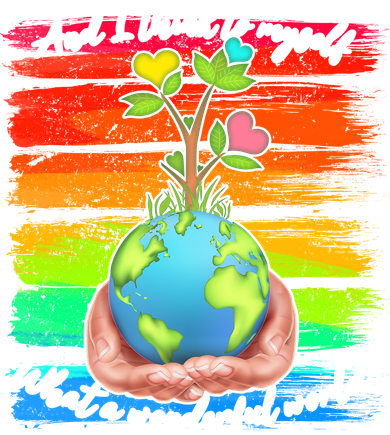 I Think To Myself What A Wonderful World Baby Bodysuit