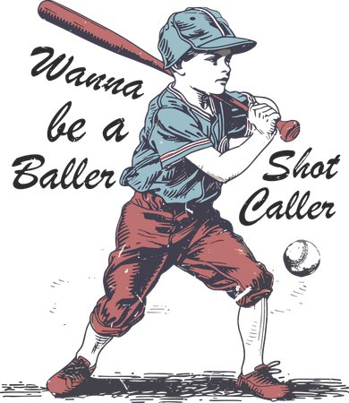 Wanna Be A Baller Shot Caller Tote Bag
