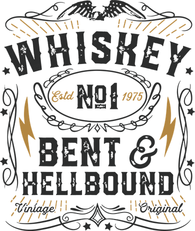 Whiskey Bent And Hellbound Country Music Biker Bourbon Gift Women's Sweatshirt