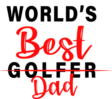 World's Best Golfer Dad Ceramic Ornament