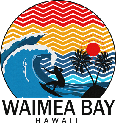 Waimea Bay Hawaii Surfboard Transport Backpack