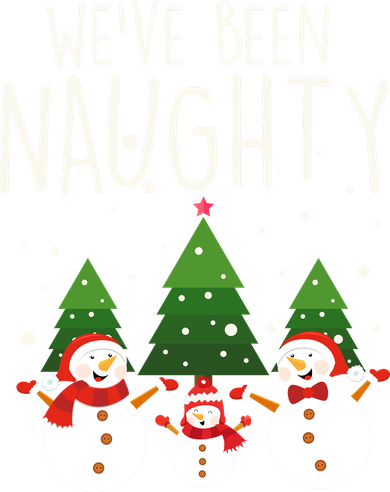 We've Been Naughty Christmas Snowman Kids Sweatshirt