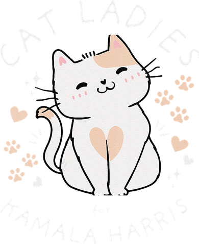 Women Cat Ladies For Kamala Harris Gift Golf Towel
