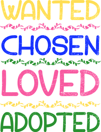Wanted Chosen Loved Adopted Hooded Wearable Blanket