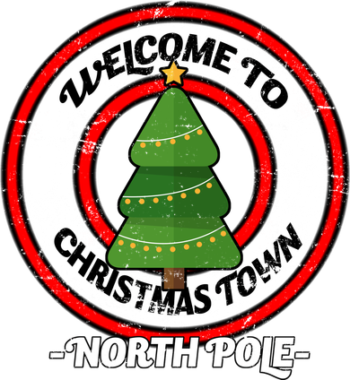Welcome To Christmas Town North Pole Mousepad