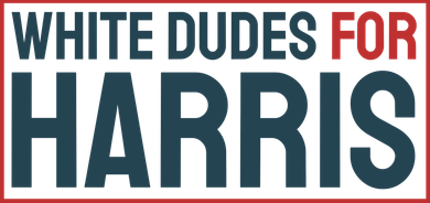 White Dudes For Harris 2024 Ceramic Ornament