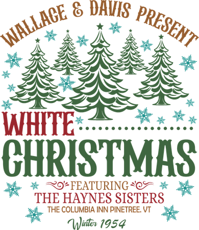 Wallace & David Present White Christmas Wallace & David Christmas M Kids T-Shirt