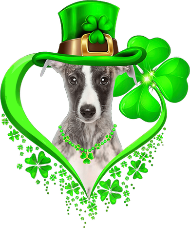Whippet Dog St Patricks Day Lover Irish Shamrock Toddler Hoodie