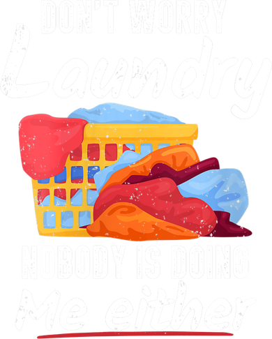 Wo Don't Worry Laundry Nobody Is Doing Me Either V-Neck Ornament