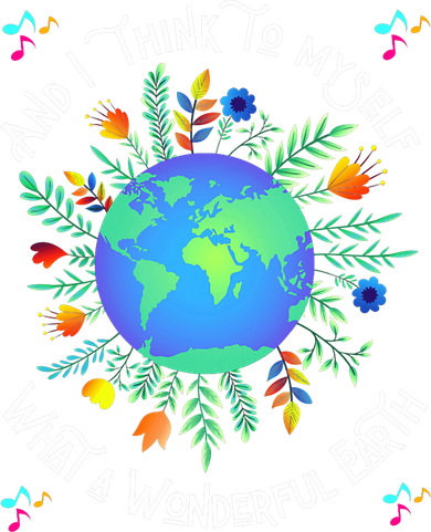 Wonderful Earth Cute Groovy Earth Day Retro Tie Dye Earth Women's Sweatshirt