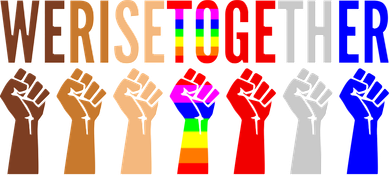 We Rise Together Unity Protest Support Women's T-Shirt