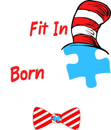Autism Awareness Why Fit In When You Were Born To Stand Out Puzzle Kids Sweatshirt