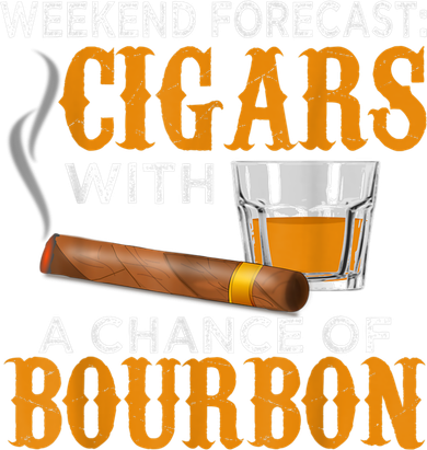 Weekend Forecast Cigars Chance Of Bourbon Cigar For Dad Toddler Long Sleeve