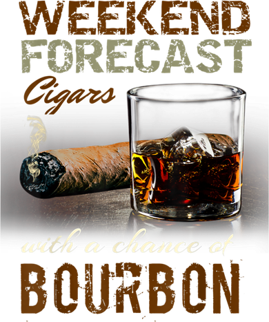 Weekend Forecast Cigars With Chance Bourbon Men Toddler Long Sleeve